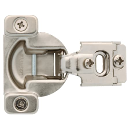 Liberty Hardware 1/2 Inch Overlay Concealed European Cabinet Door Hinge with 105 Degree Opening Angle (Package of 2) Nickel