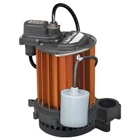 Liberty Pumps 257 1/3 HP Automatic Submersible Sump/Effluent Pump – Cast Iron, 1-1/2" Discharge, VMF Switch, 50 GPM, 21' Head, 3-Year Warranty