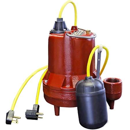Liberty Pumps 60 GPM (1-1/2") High-Temperature Submersible Utility Pump with Float Switch (25' Cord) N/A