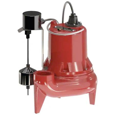 Liberty Pumps 4/10 HP Cast Iron Sewage Pump (2") with Vertical Float Switch N/A