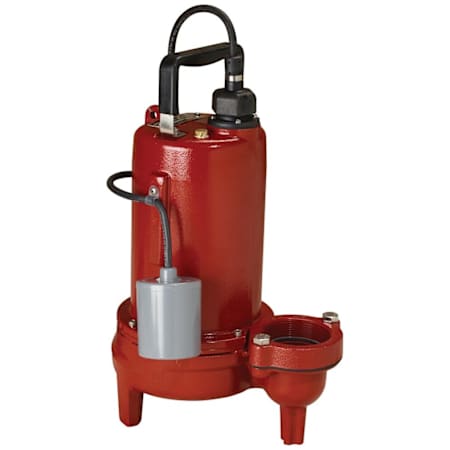 Liberty Pumps 3/4 HP Cast Iron Sewage Pump (2") with Piggyback Tether Float (25' Cord) (208-230V) N/A