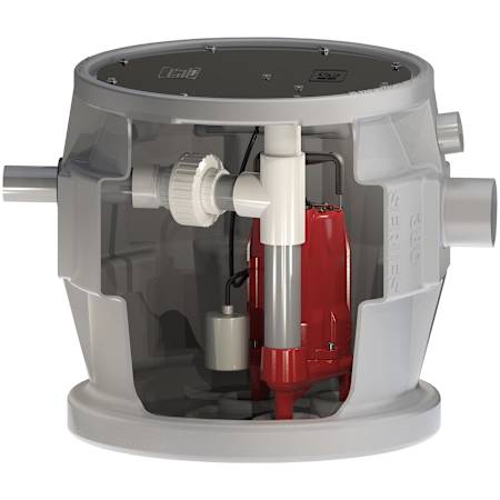 Liberty Pumps 1 HP ProVore 380 Grinder Pump System (24" x 24") with Side Discharge N/A