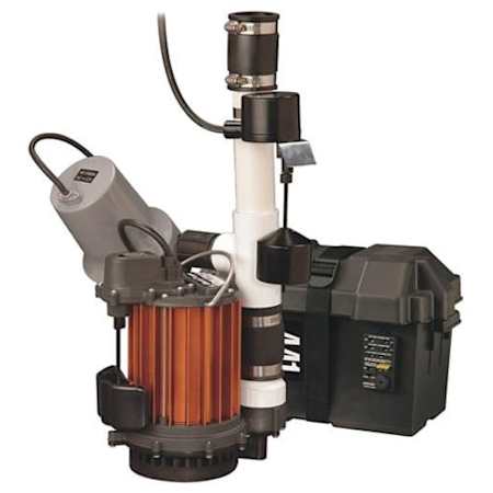 Liberty Pumps 1/3 HP Combination Primary (237) and Battery Backup Sump Pump System N/A