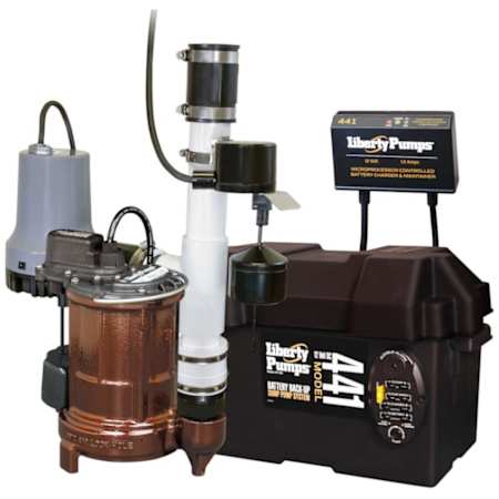Liberty Pumps 1/3 HP Combination Primary (257) and Battery Backup Sump Pump System N/A