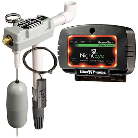 Liberty Pumps SumpJet Water Powered Backup Sump Pump (990 GPH @ 10') with NightEye Wireless Alarm N/A