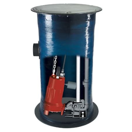 Liberty Pumps 2 HP Compression Grinder Package Basin N/A
