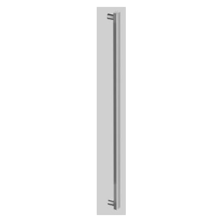 Liebherr Monolith Brushed Aluminum Square Handle Stainless Steel