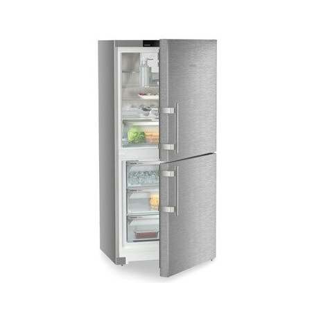Liebherr Combined Fridge-Freezers with EasyFresh and NoFrost Stainless Steel