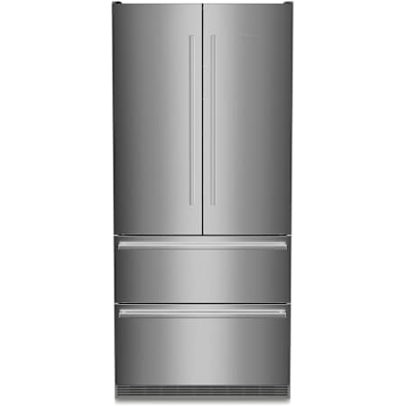 Liebherr 36 Inch Wide 18.9 Cu. Ft. Energy Star Certified French Door Refrigerator with DuoCooling and BioFresh Stainless Steel