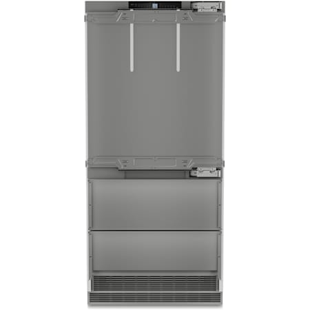 Liebherr 36 Inch Wide 18.9 Cu. Ft. Energy Star Certified Right Hinge Panel Ready Bottom Freezer Refrigerator with DuoCooling and BioFresh Panel Ready