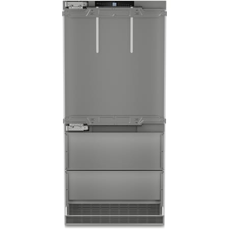 Liebherr 36 Inch Wide 18.9 Cu. Ft. Energy Star Certified Left Hinge Panel Ready Bottom Freezer Refrigerator with DuoCooling and BioFresh Panel Ready