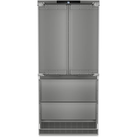 Liebherr 36 Inch Wide 18.9 Cu. Ft. Energy Star Certified Panel Ready French Door Refrigerator with DuoCooling and BioFresh Panel Ready