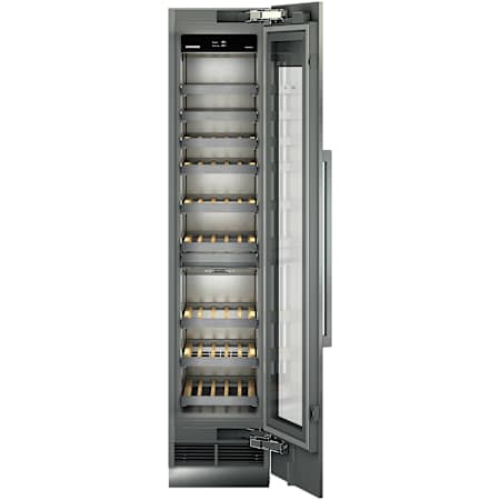 Liebherr Monolith 18 Inch Wide 75 Bottle Capacity Panel Ready Right Hinge Built-In Wine Cooler with SoftSystem and InfinitySwipe Panel Ready