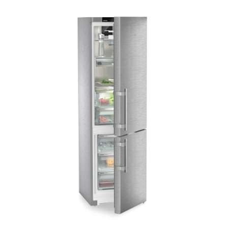 Liebherr 24 Inch Wide 12.7 Cu. Ft. Energy Star Certified Fingerprint Resistant Bottom Freezer Refrigerator with DuoCooling and Integrated SmartDevice Box Stainless Steel