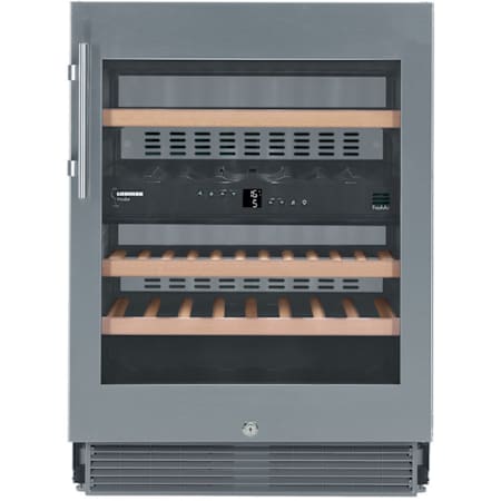 Liebherr 24 Inch Wide 34 Bottle Capacity Free Standing Wine Cooler with HumiditySelect and TempProtect Plus Stainless Steel