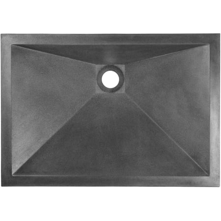Linkasink 20" Rectangular Concrete Undermount Bathroom Ramp Sink Black