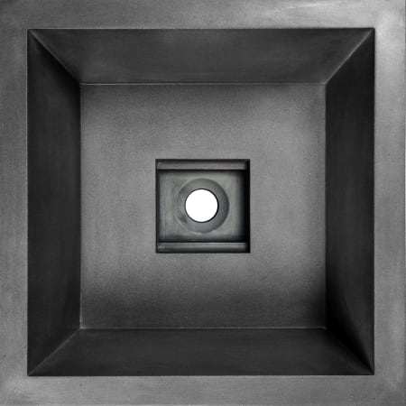 Linkasink 16" Square Concrete Drop In Bathroom Sink Black