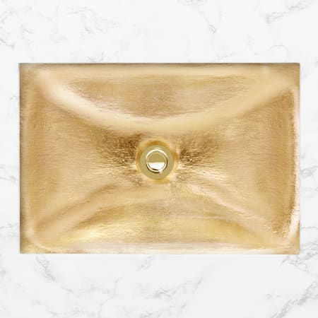 Linkasink Dune 20" Rectangular Glass Undermount Bathroom Sink Gold Leaf