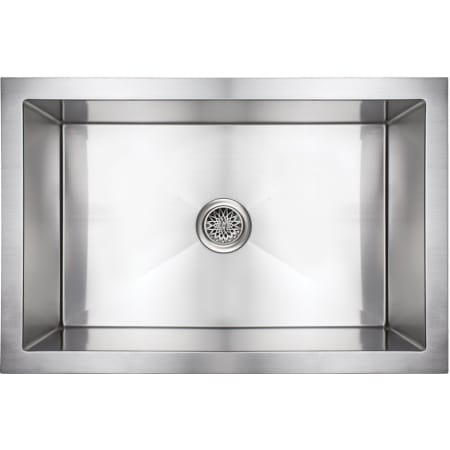 Linkasink Inset Farmhouse 30" Single Basin Stainless Steel Kitchen Sink Satin Stainless Steel