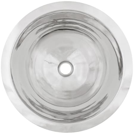 Linkasink Smooth Large Round 16" Circular Brass Drop In Bathroom Sink Polished Stainless Steel