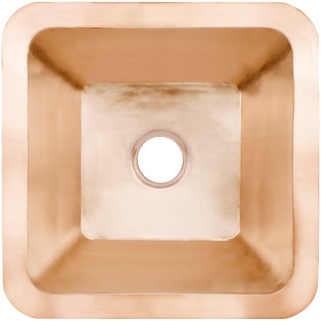Linkasink Smooth Large Square 20" Square Brass Drop In Bathroom Sink Satin Unlacquered Rose Gold / Copper