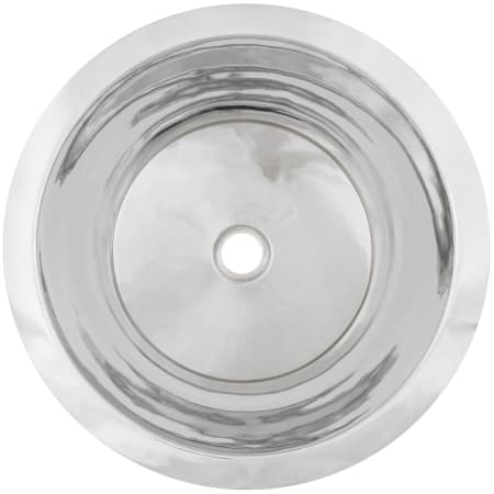 Linkasink Smooth Small Round Flat Bottom Undermount Single Basin Bar Sink Polished Stainless Steel