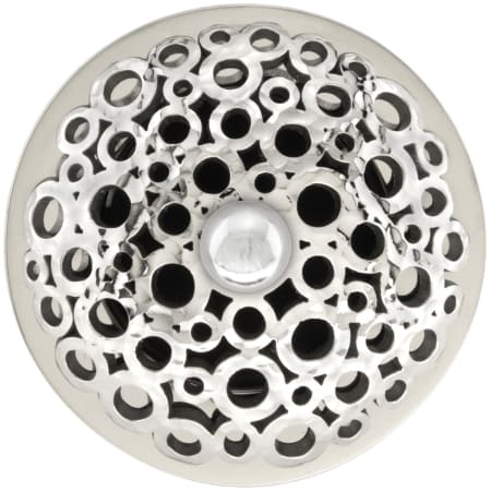 Linkasink Loop Drain Assembly - Less Overflow Polished Hammered Stainless Steel
