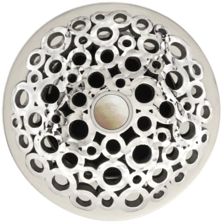 Linkasink Loop Drain Assembly - Less Overflow Polished Hammered Stainless Steel