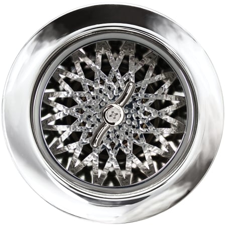 Linkasink Star 1-3/4" Basket Strainer Polished Hammered Finish
