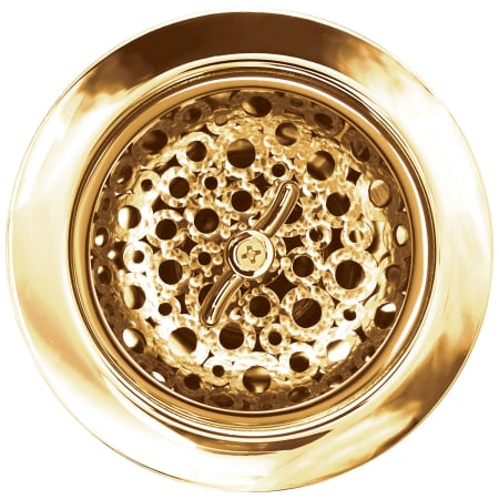 Polished Hammered Brass Coated