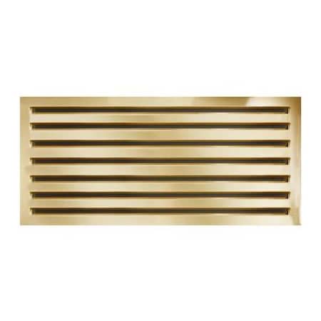 Linkasink Decorative Grates 7-1/2" Stainless Steel Decorative Sink Grate Polished Brass