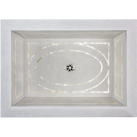 Linkasink Inlay 22" Rectangular Marble Drop-In Bathroom Sink Gray