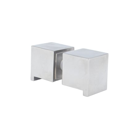 Linnea 304 Grade Stainless Steel 1-3/16" Shower Door Knob - Pair Polished Stainless Steel