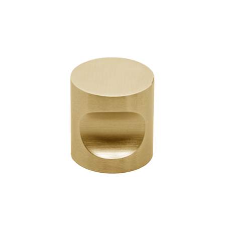 Linnea 304 Grade Stainless Steel 3/4 Inch Cylindrical Cabinet Knob PVD Satin Brass
