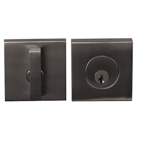Linnea Marine Grade 316 Stainless Steel DB63 Modern Keyed Entry Single Cylinder Deadbolt with Thumbturn PVD Dark Chocolate