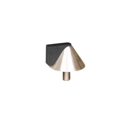 Linnea 304 Grade Stainless Steel 1-9/16 Inch Diameter Floor Mount Door Stop PVD Satin Brass
