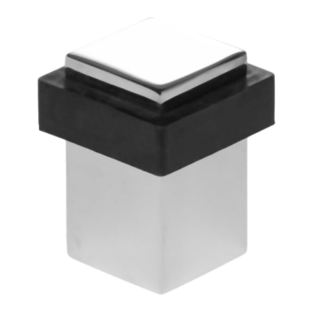 Linnea 304 Grade Stainless Steel 1-1/4 Inch Wide Floor Mount Door Stop Polished Stainless Steel