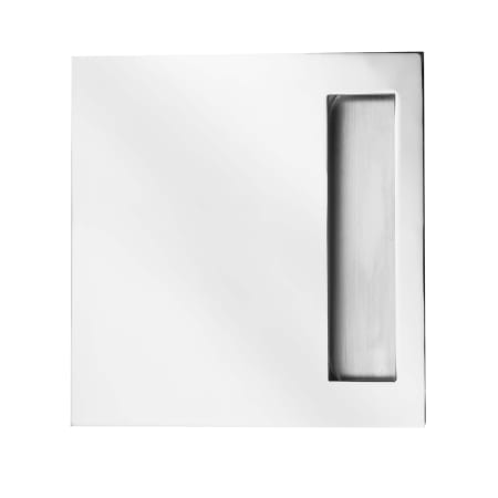 Linnea 304 Grade Stainless Steel 5-7/8 Inch Square Flush Cabinet Pull Polished Stainless Steel