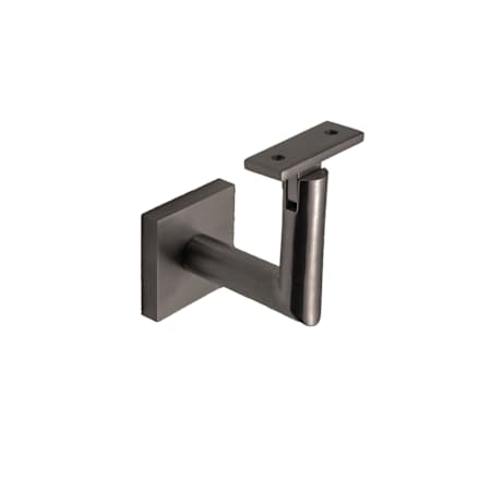 Linnea 304 Grade Stainless Steel 3-1/8 Inch Projection Concrete Mount Hand Rail Bracket with Curve Clamp and Square Rose PVD Dark Chocolate