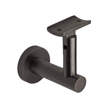 Linnea 304 Grade Stainless Steel 3-9/16 Inch Projection Surface Mount Hand Rail Bracket with Flat Clamp and Round Rose PVD Dark Chocolate
