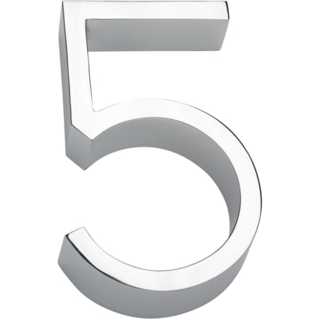Linnea 304 Grade Stainless Steel 5 Inch High Address Number 5 Satin Stainless Steel