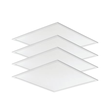 Lithonia Lighting Set of (4) CPX 24" Wide Integrated LED Troffer White