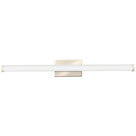 Lithonia Lighting Contractor Select FMVCSLS 33" Wide Switchable Color Temperature Integrated LED Bath Bar Brushed Nickel / 3000K - 4000K