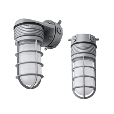 Lithonia Lighting Vapor Tight 15 Watt Ceiling Mount LED Utility Light Grey
