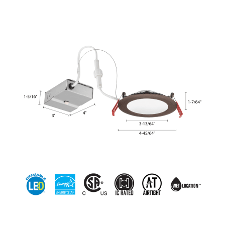 Lithonia Lighting-WF4 LED 30K M6-Line Drawing