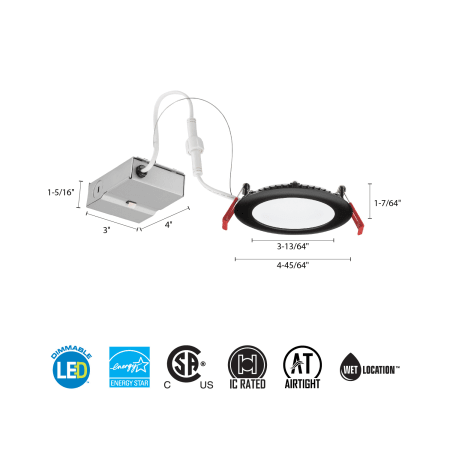 Lithonia Lighting-WF4 LED 30K M6-Line Drawing