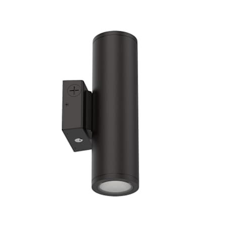 Lithonia Lighting 14" Tall Outdoor Switchable CCT Cylindrical Wall Sconce Dark Bronze