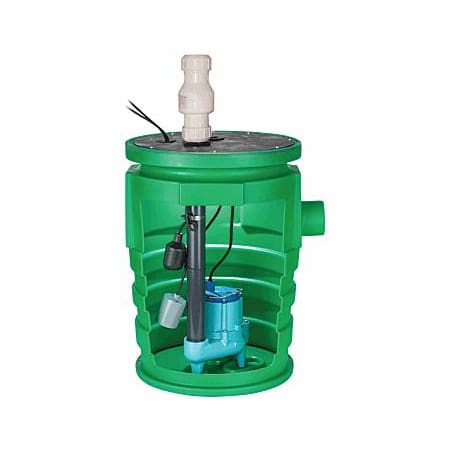 Little Giant PitPlus™ IAPMO Listed Simplex Package System with 1 Piece Slip-Fit Steel Cover and 1/2 HP Pump - Pre-Assembled Steel