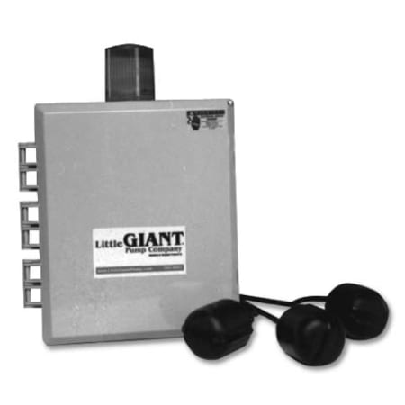 Little Giant Duplex Indoor/Outdoor Alarm System & Pump Control, Three Phase, 208/240/480 V, 6-10 Amps N/A