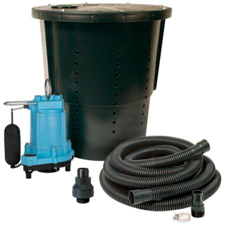 Little Giant CS-SS - 1/3 HP Pre-Assembled Crawl Space Automatic Sump / Effluent Pump System with 20' Cord N/A